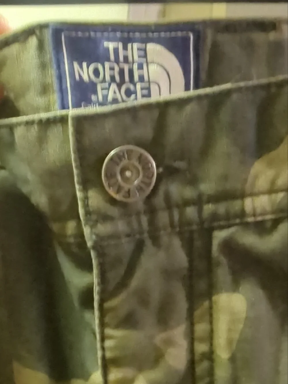 The North Face Men's camo Cargo Shorts Olive Green Camo